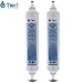 Tier1 Inline Water Filter NSF Standard Certified Replacement for GE GXRTQR Filter System - Activated Carbon Media to Reduce Contaminants including Chlorine Taste and Odor - 2 Pack
