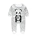 FEITONG 1Set Newborn Infant Baby Boys Girls Romper+ Hat (9 Months, Gray)