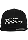 Las Vegas Raiders Embroidered Script Custom Snapback Hat Cap - Black