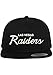 Las Vegas Raiders Embroidered Script Custom Snapback Hat Cap - Black