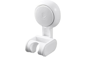 PRETYZOOM Adjustable Suction Cup Shower Head Bracket for Home Bathroom, No Drill Wall Mount with High Capacity