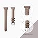 bayite Bands Compatible with Fitbit Versa/Fitbit Versa Lite/Fitbit Versa 2, Replacement Accessories Strap Slim Genuine Leather Band Women Men, Tan (5.3