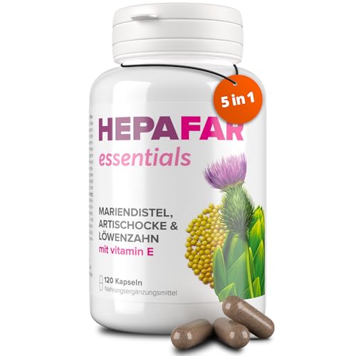 Sensilab Hepafar Mariendistel Kapseln Hochdosiert, 120 Stück, 80% Silymarin