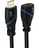 C&E High Speed HDMI Extension Cable Male to Female, 30 Feet, Supports Ethernet, 3D and Audio Return, CNE530918