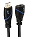 20ft (6M) High Speed HDMI Cable Male to Female with Ethernet Black (20 Feet/6 Meters) Supports 4K 30Hz, 3D, 1080p and Audio Return CNE516202