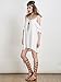 Women's Cold Shoulder Trumpet Sleeve Spaghetti Strap Dress Top