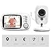 Baby Monitor, Wireless Video Baby Monitor with Camera, 3.2'' HD Screen, VOX Mode, Rechargeable Battery, Night Vision, Two-Way Talk, Feeding Reminder, Smart Temperature, 8 Lullabies, Baby/Elder/Pet