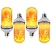 CPPSLEE Led Flame Effect Light Bulb, 4 Modes Flame Lights Bulbs, E26 Base Fire Light Bulbs with Gravity Sensor, Valentine Decorations Flickering Light Bulb for Indoor and Outdoor