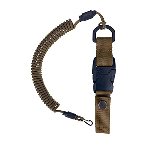 EdcX Paracord Nylon Tactical Lanyard, spiral cable, elastic key pendant made of Paracord, 4 types of fastening to choose from