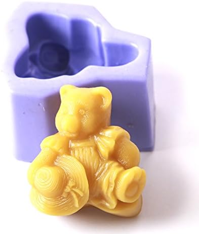 Antique Teddy Silicone Mould x 10