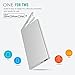 [Built-in Lightning Cable] MoKo 6000mAh Power Bank, Ultra Compact External Battery Charger with Apple MFi Certified Lightning, iPhone X/8/8 Plus, Samsung Galaxy S9/S9+/S8/Note 8, ipad Pro 10.5, SILVER