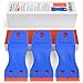 Nicpro 3 PCS Plastic Razor Blade Scraper Tool with 120 PCS Double Edged Razor Blades Adhesive Remover for Glass, Labels Decal, Stickers, Window Cleaning