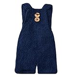 Baby Photography Props Boy Girl Photo Shoot Outfits Newborn Crochet Costume Infant Knitted Clothes Mohair Rompers (Navy Blue)