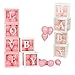 4pcs/Set DIY Transparent Box Latex Balloon Baby Blocks for Boy Girl Baby Shower Wedding Birthday Party Decoration Backdrop