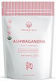 Ashwagandha Root Powder - 100% Pure Certified Organic Herbal Supplement - Natural Adaptogenic Energy Boost and Stress Relief - Promotes Vitality and Strength - by The Organique Co. 10oz