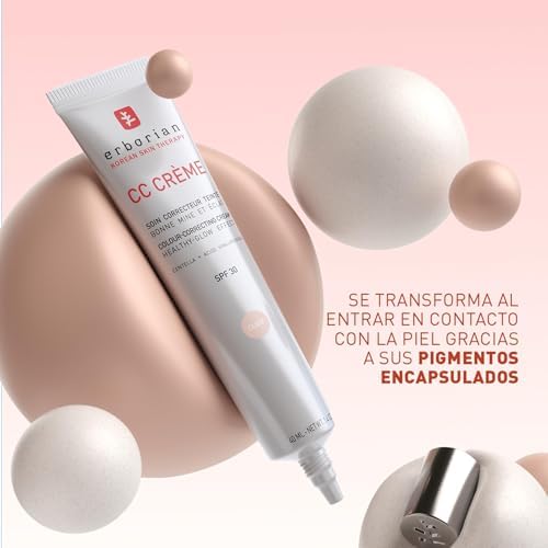 - CC Crème con Centella Asiática - Crema Facial Iluminadora de Alta Definición y Maquillaje - Protección Solar SPF 30 - Cosmética Coreana - Doré 15ml