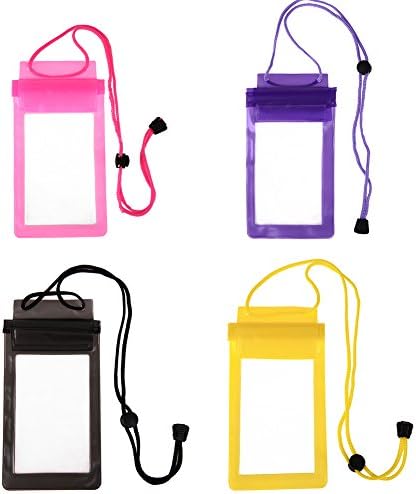 Chesmart 3 Pack Universal Cellphone Waterproof Case, 3 layers protection,Clear Transparent Dry Bag Pouch for Outdoor Activitie Swimming, Surfing, Fishing, Skiing, Boating, Beach(Color random)