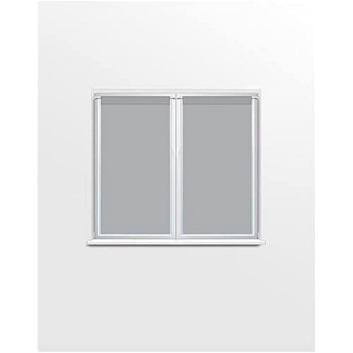 Soleil d'ocre Dolly Pair of Half Curtains, Polyester, Grey, 70 x 90 cm