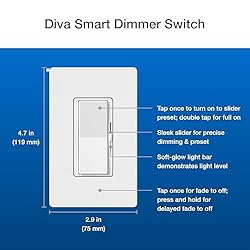 Lutron Caseta Smart Lighting Diva Smart Dimmer