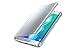 Samsung Galaxy S6 Edge Plus Case S-View Clear Flip Cover - Silver