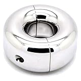 TheChainGang Heavy Donut Ball Weight Stretcher, Two Piece Surgical Steel Ball Stretching Weights (40mm Tall x 26mm Inside DIA - 2lb 3.4oz)