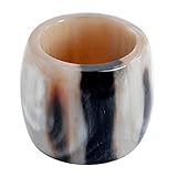 Marycrafts Anneau Infinity Buffalo Horn Scarf Ring Scarf Clip Scarf Slides Handmade 5.7x3.7 Cm