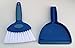 Small Broom with Snap-on Dust Pan, Blue Hefty Durable (1)