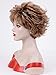 SEVENCOLORS Short Curly Pixie Hair Wigs for Women Brown Hair Wigs Natural Looking Synthetic Cosplay Daily Party Wig with Free Wig Cap