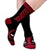 LETANG Superhero Dress Socks Captain America Men Socks,Superman,Batmen,Punisher,Deadpools,Cozy Cotton Socks Size10-13（5 Pack