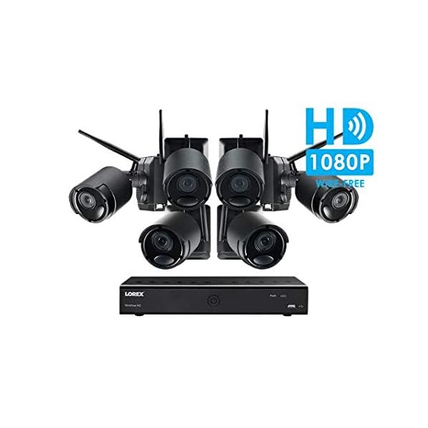 Lorex WireFree Cameras Security System 6 Channel DVR 6 HD Rechargeable