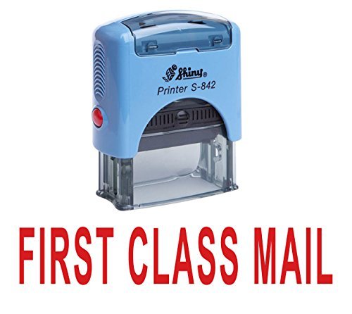 Printtoo First Class Mail Self Inking Rubber Stamp Office Stationery Custom Shiny Stamp