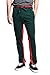 Victorious Mens Dual Side Stripe Star Foil Ankle Zip Slim Fit Stretch Drawstring Trackpants