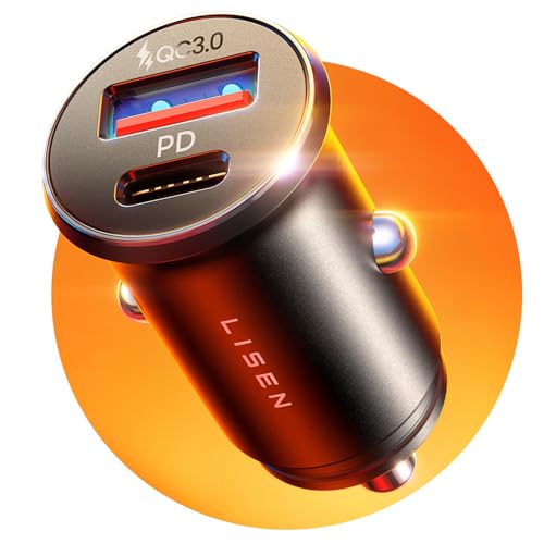 Cargador Coche Mechero Carga Rapida USB C 69W, Flash del Dia Accesorios Electrónicos Coche Camper para iPhone 17 16 Xiaomi Samsung S26 BMW, Metal Mechero Móvil Coche 12/24V Gadgets Tecnologicos