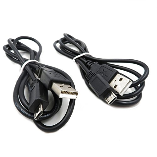 EEkiimy 2 Packs Replacement USB Charger Cable + USB Data Cable Cord For