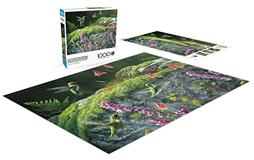 Buffalo Games - Jim Hautman - Dappled Hummingbirds - 1000 Piece Jigsaw Puzzle for Adults Challenging Puzzle Perfect for Game Nights - Finished Puzzle Size is 26.75 x 19.75