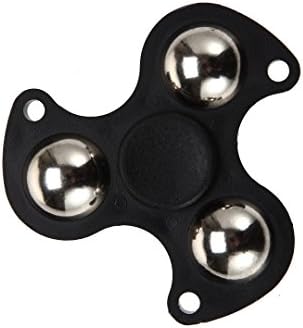 Tiitarn Finger Spinning,Ultra Durable Hybrid Ceramic Bearing Triangle Hand Spinner Fidget ADHD Focus Toy Up To 5 Minutes Spins Non-3D Printed (Black-Ball)