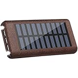 Solar charger Power Bank 24000mah Huge Capacity Portable Charger 3 Output Ports (2A+2A+1A) Backup Battery Pack For iPhone iPad Samsung HTC Cellphones Tablet And More