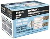 Mechanical Plastics 24013 5.4 x 5.3 in. Toggler Snaptoggle BA Hollow Wall Anchors - 100 Pack