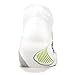Feetures! Men's Elite Ultra Light No Show Tab, White + Black, Small