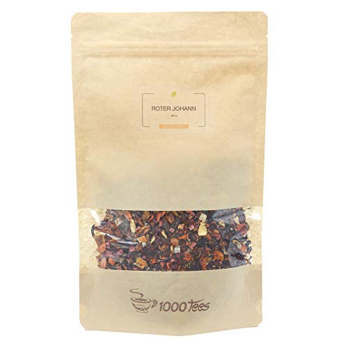 Roter Johann Früchtetee mit Mango-Ananas-Johannisbeere-Papaya-Geschmack, mild, süß, beeren-fruchtig, frisch abgefüllt – Bild 4