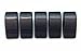 GenericJINCHENGWU BATEMEN CASE88 koyasiry Euro Rocker Marine Switch Cover Black with 1 Red Lens, 5 Pack?