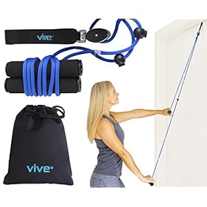 Vive Shoulder Pulley - Over Door Physiotherapy Rehab Rope Exerciser for Rotator Cuff Rehab - Arm Rehabilitation Exercise for Frozen Shoulder Physical Therapy, Flexibility Stretching Strengthener 7
