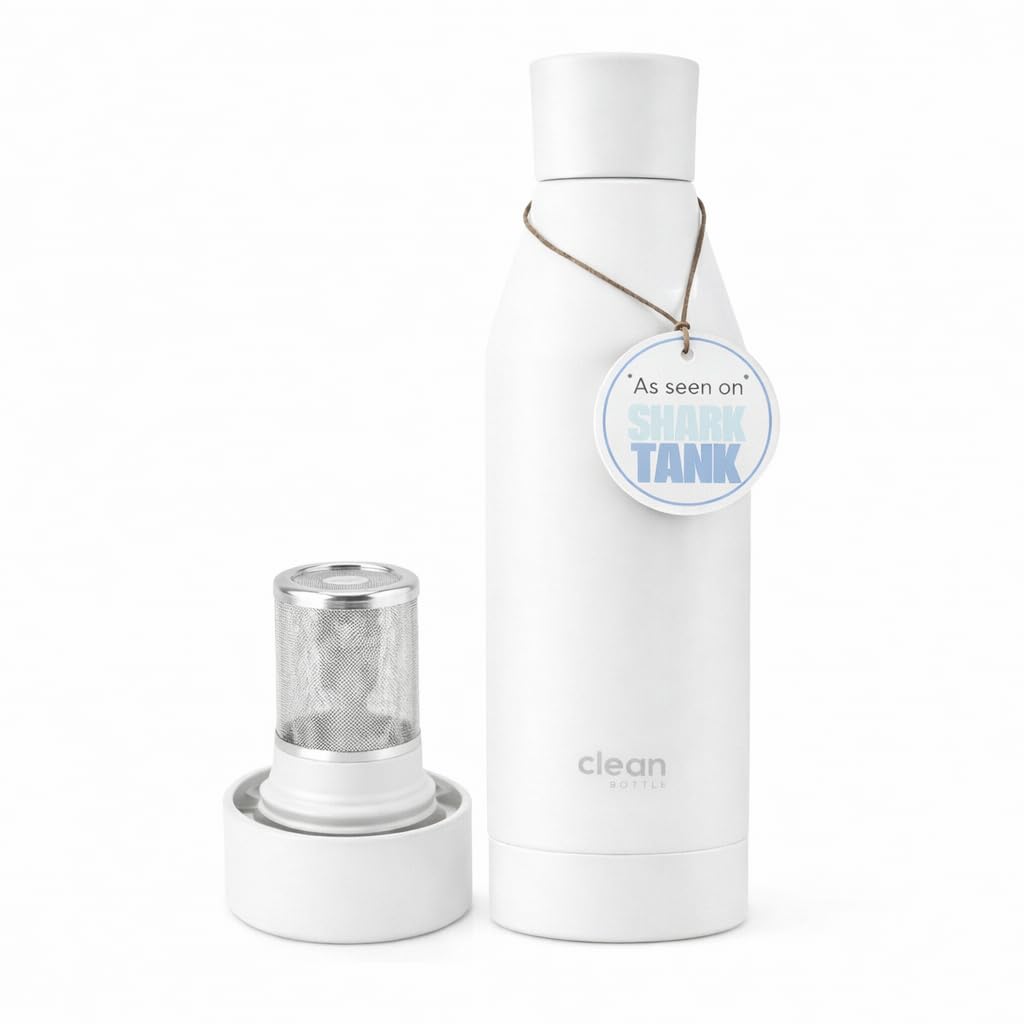 Insulated Water Bottle, 17 Oz, Stainless Steel, Double Wall Vacuum Insulated with Removable Bottom Cap, BPA-Free, Canteen Water Bottle for Office, Gym, Travel, School — image 1