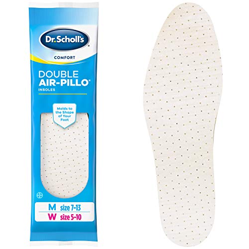Dr. Scholl’s DOUBLE AIR-PILLO Insoles // Cushioning Molds to Your Foot and Absorbs Shock for All-Day Comfort (One Size fits Men’s 7-13 & Women’s 5-10)