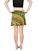 Orient Trail Women's Hippie Short Tie-dye Island Cruise Mini Skirt Reggae Green