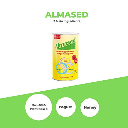 Almased LowGlycemic High Protein Powder Shake Meal Replacement for Weight Management NonGMO