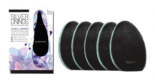 Silver Linings Odor Absorbing Shoe Liners (5 pairs) - Black - Thumbnail 3