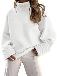 LILLUSORY Women's Turtleneck Long Sleeve Oversized