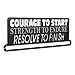 Gone For a Run | Runner's Race Medal Hanger | Courage to Start