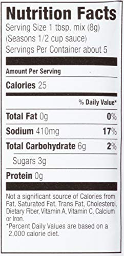 MCCORMICK THICK & ZESTY SPAGHETTI SAUCE MIX, 1.37 OZ